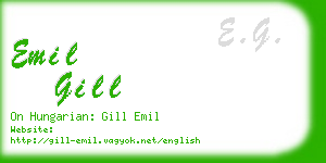 emil gill business card